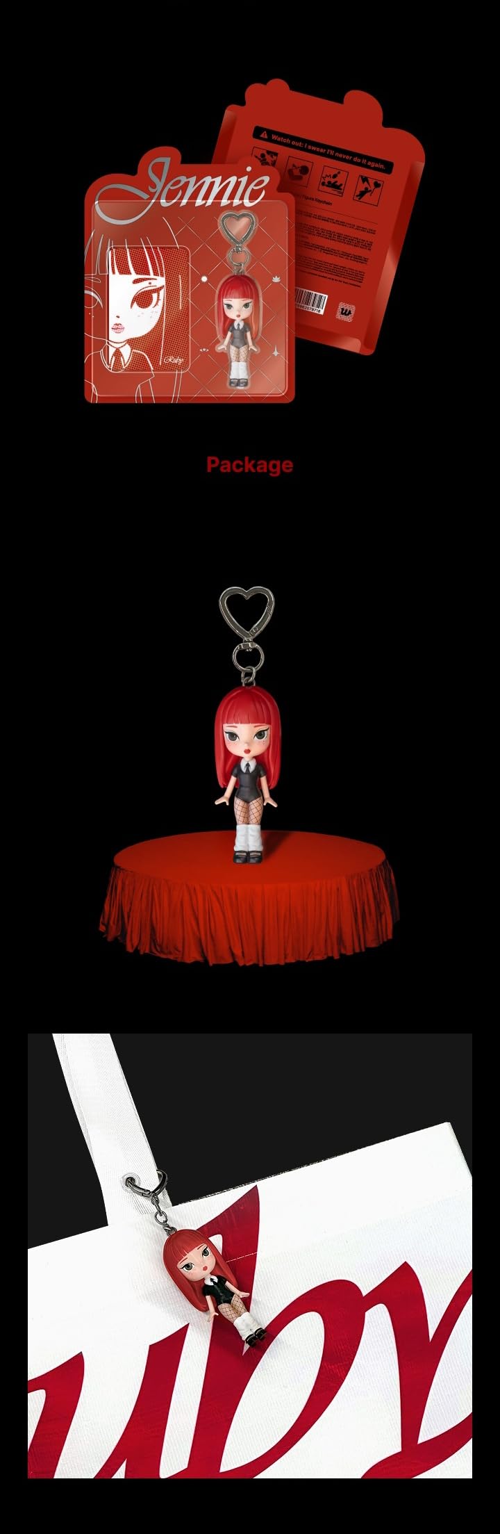 Amazon.co.jp: BLACK'PINK JENNIE Ruby Figure Keychain