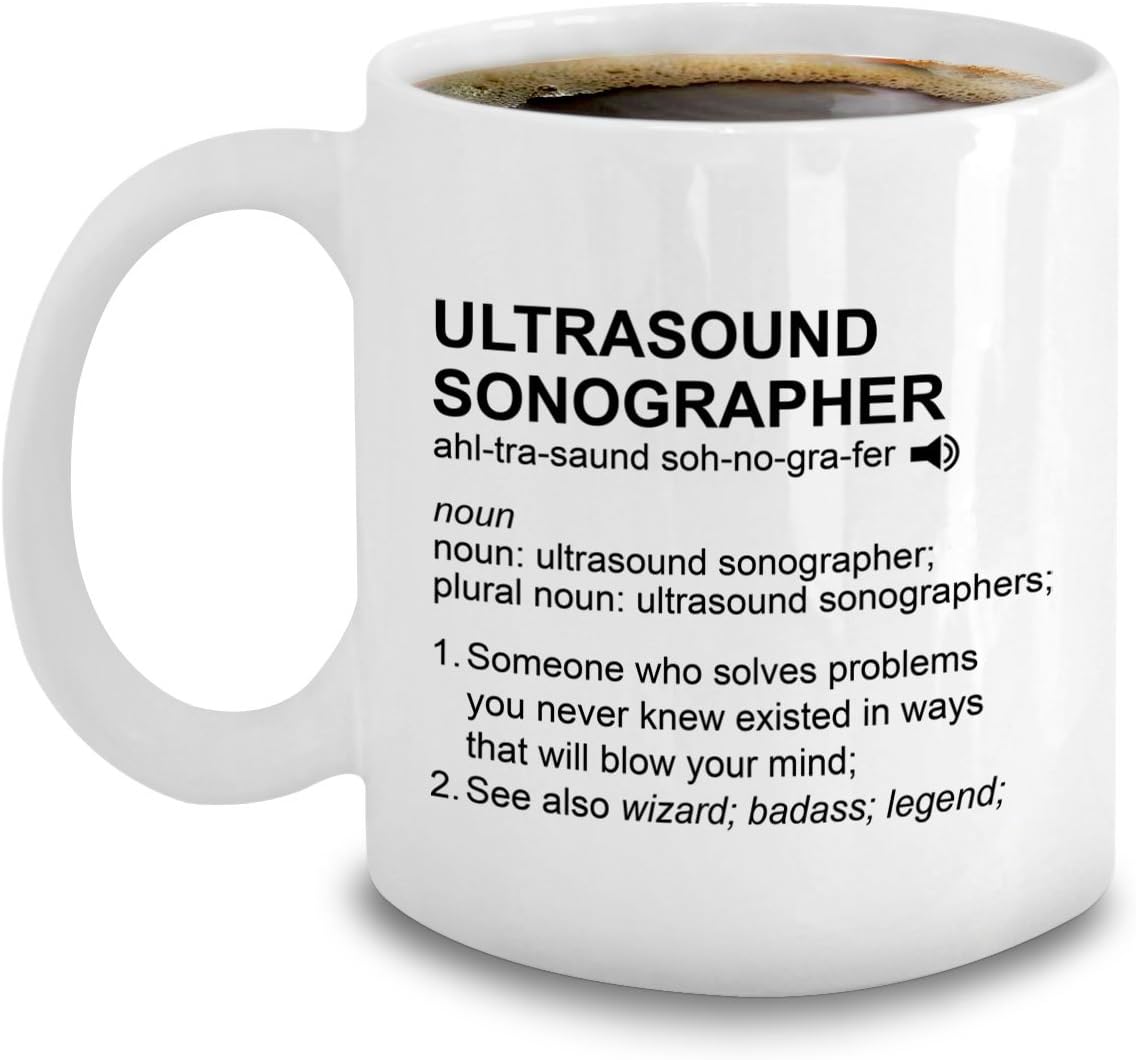 Ultrasound Sonographer Mug - Cardiac Sonography Gifts - Echocardiography Accessories