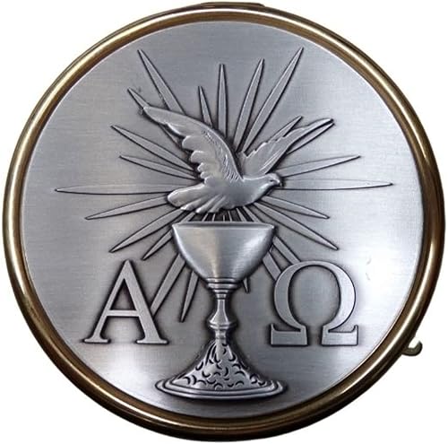 Miniatura 3 de Christian Brands J1575 Dove Alpha Omega Hospital Pyx, 3.25 pulgadas de diámetro