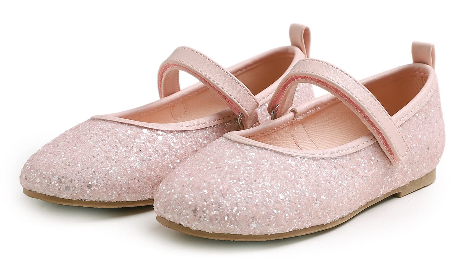 Feversole Kids Filles Mary Jane Strap Chaussures Plates Ballerines Princesse Chaussures Plates Chaussures d'école Plates À Bride