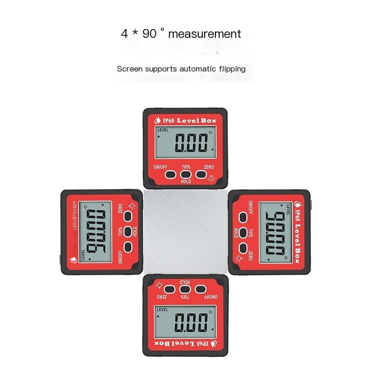 Inclinómetro digital, indicador de ángulo de nivel digital Nivel electrónico Mini nivel electrónico