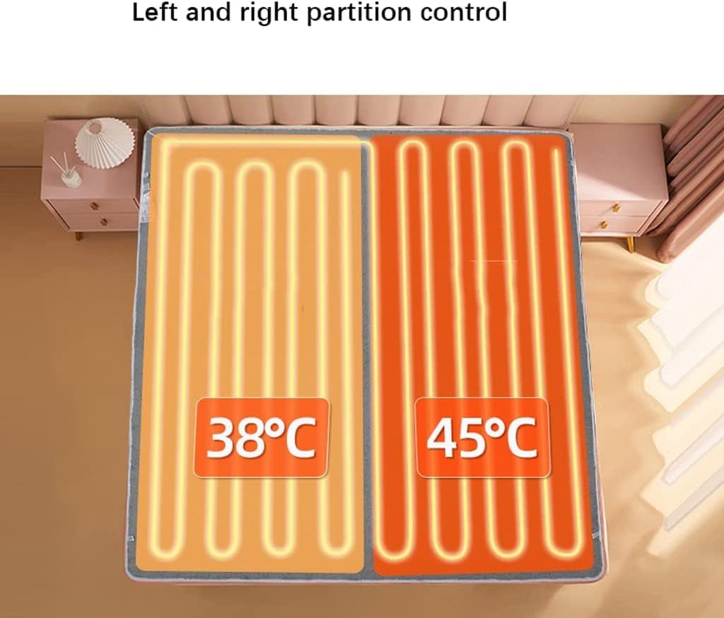 Review PAASHE Electric Blanket Soft Heated Blanket King Size Electric Throws Smart Thermostat