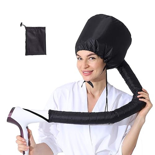 Miniatura 7 de (3 en 1) Paquete de 24 piezas de tubos rizadores de cabello suave flexible con secador de pelo con accesorio de capó y 4 pinzas para peinar el