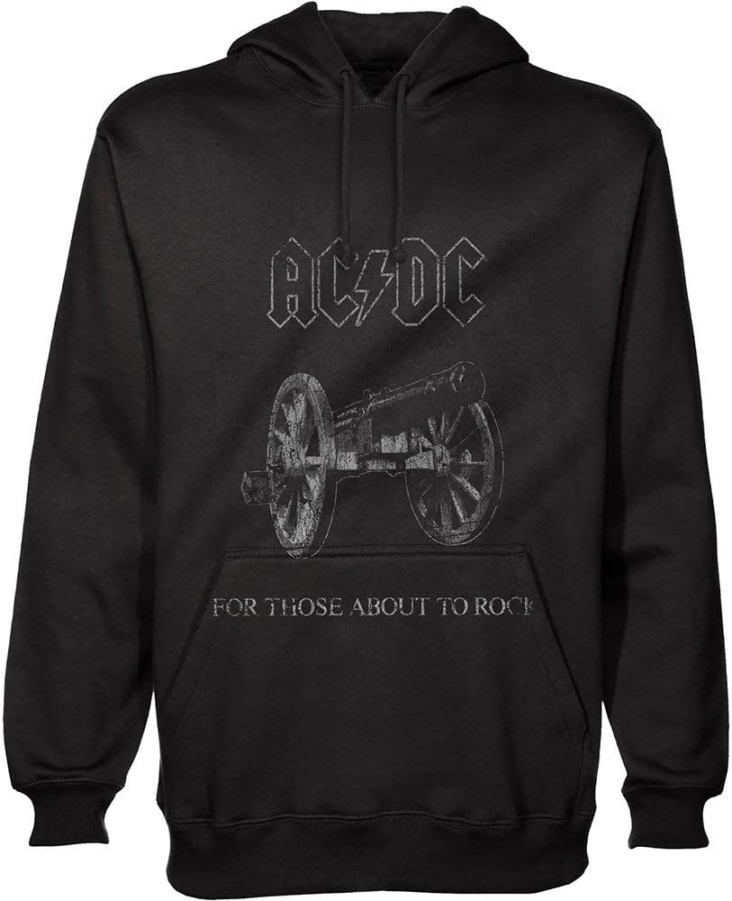 AC/DC Hooded Sweatshirt OFFICIAL For Those About To Rock (XL)