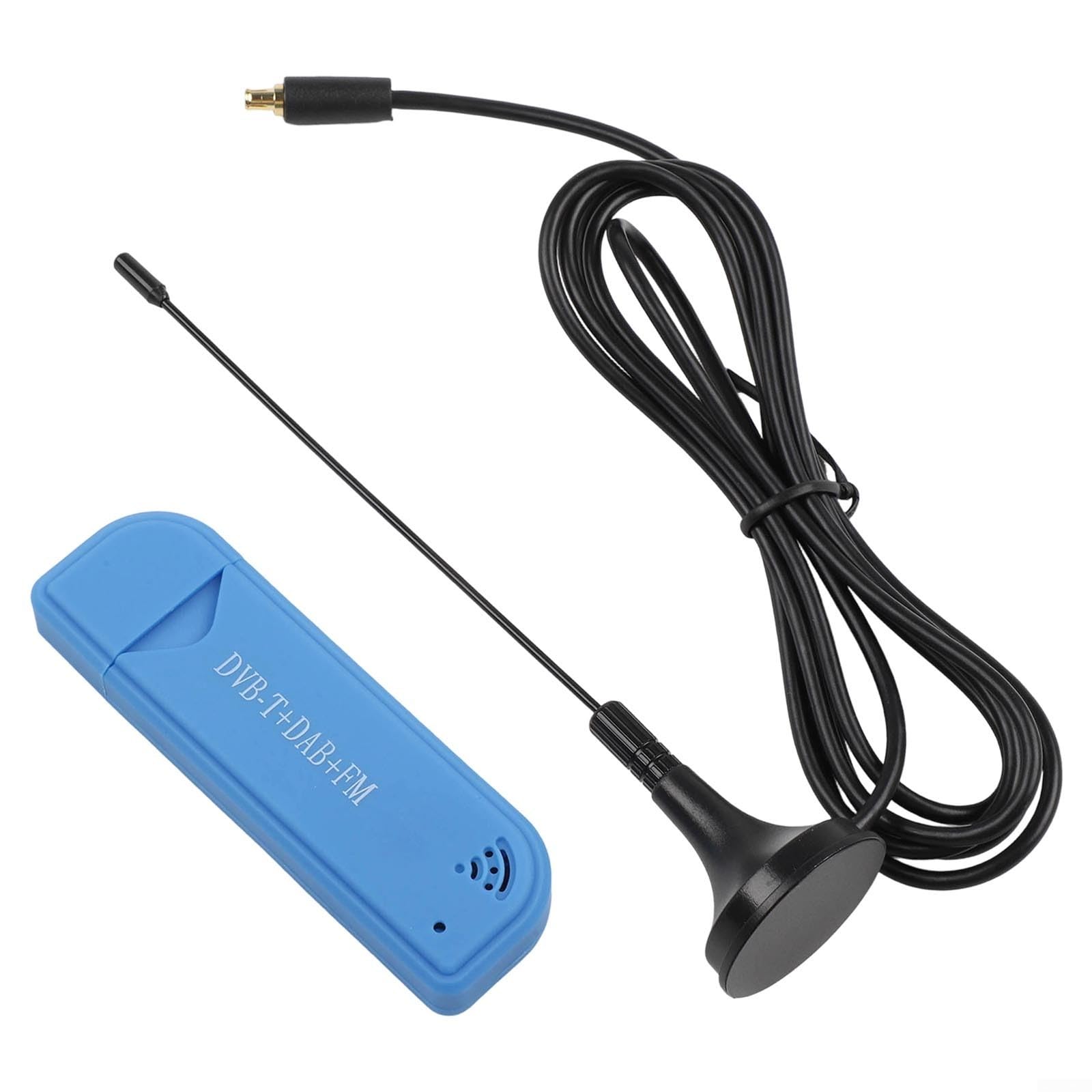 DAZZLEEX Dongle récepteur USB 2.0 Digital TV Tuner 25MHz-1760MHz avec antenne, RTL2832U & R828D Chipset pour FM/AM/NFM/DSB/USB/LSB/CW, compatible avec les modes Scanni sans fil