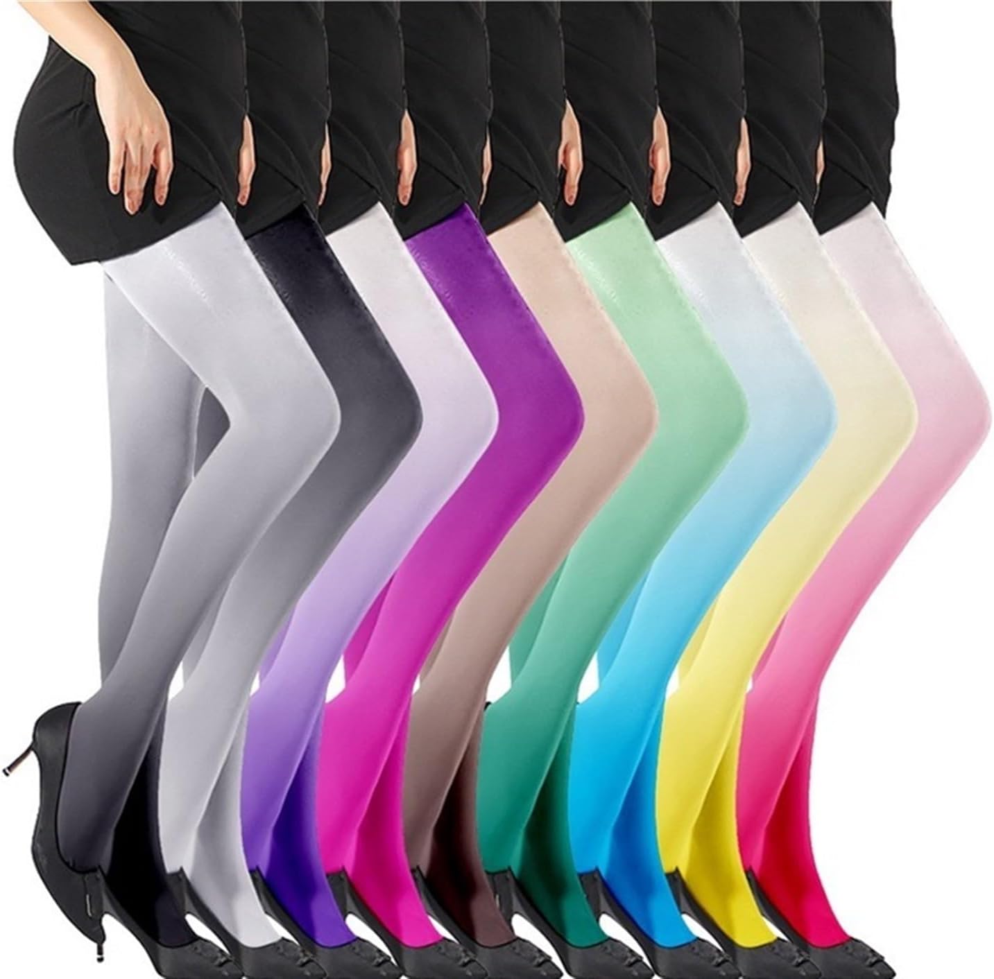 2026 Women's 120D Tights Gradient Opaque Seamless Stockings Leggings Pantyhose Female Pantys for Girls