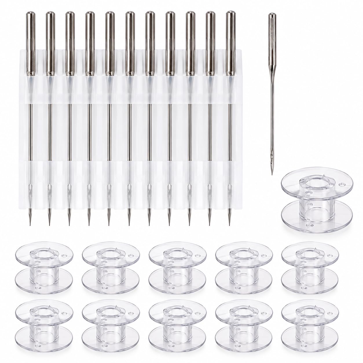 Zenith Ball Point Needles HA 14 for Domestic Sewing Machines Imported (Japan) 10 Needles- STEEL-picture-22