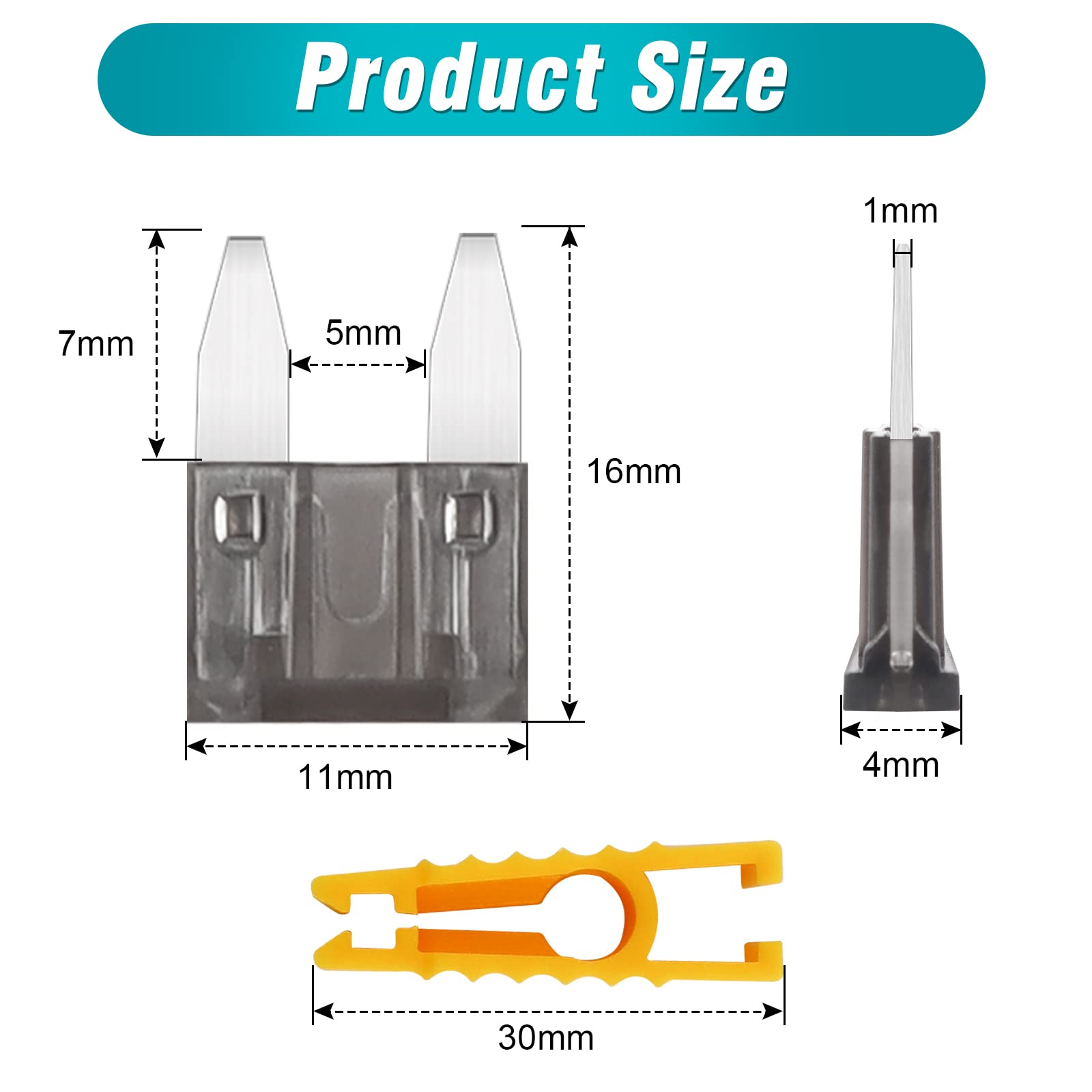 Kit Fusibili Auto JatilEr 40A - 10 Pezzi Con Estrattore, Per Auto/moto/barca - Foto 7