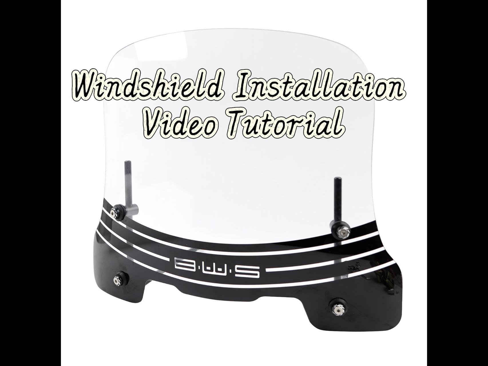 Amazon.com: Mokuo Motorcycle Windshield in PC Material Compatible