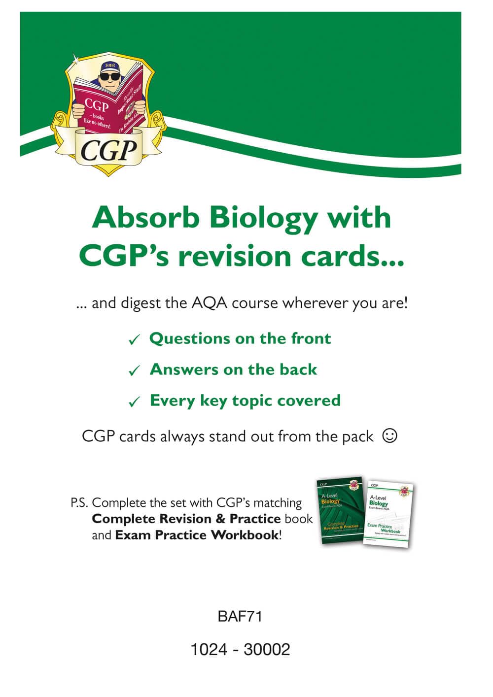 A-Level Biology AQA Revision Question Cards (CGP AQA A-Level Biology)
