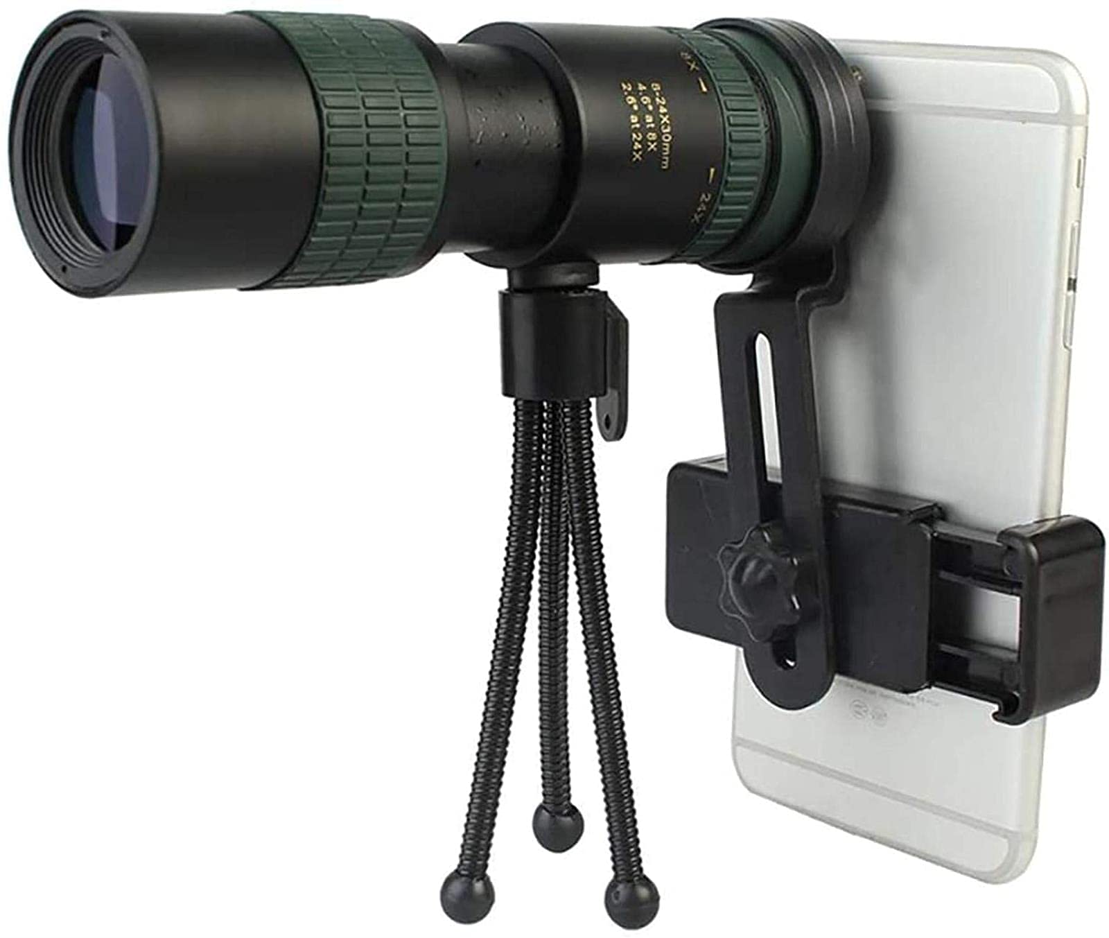 MMAXZ High Definition Monocular and Smartphone Holder,High Power Telescope - 2018 Newest Waterproof for Wildlife Bird Watching Camping Travelling