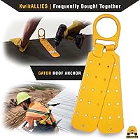 Vista 9 de KwikSafety - Charlotte, NC - GATOR [COMBO] Anclaje de techo reutilizable temporal + conjunto de cuerda de línea de vida vertical de 50 pies, probado