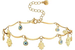 Divine Protection Evil Eye Ankle Bracelet