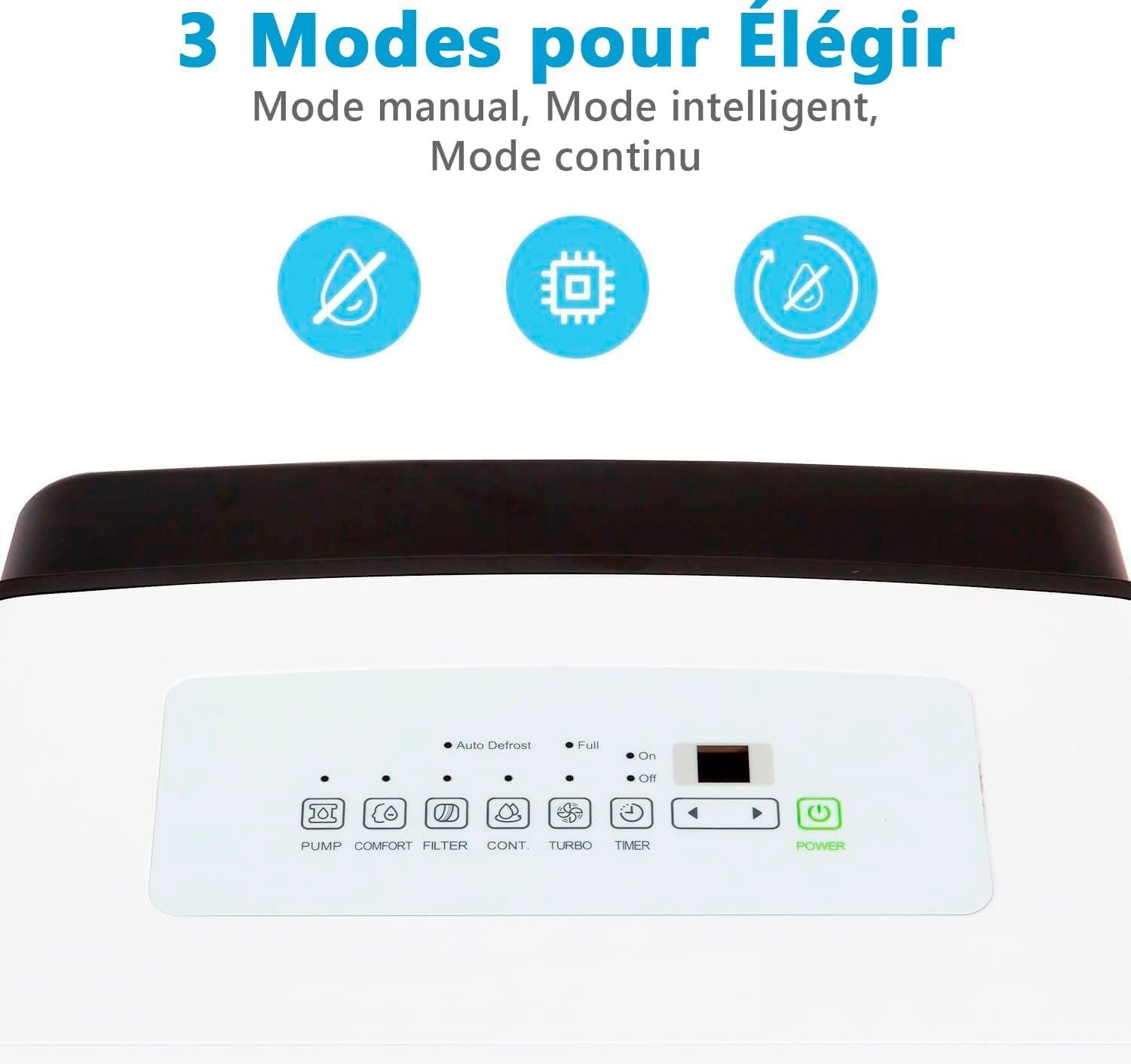 MIDEA Déshumidificateur d air Anti Moisissure intérieur 50 L/Jour | Réservoir amovible 6L, APP/Wifi, Mode Confort, Minuterie 24H | Déshumidificateur industriel de grande capacité jusqu’à 120m²/300 m³