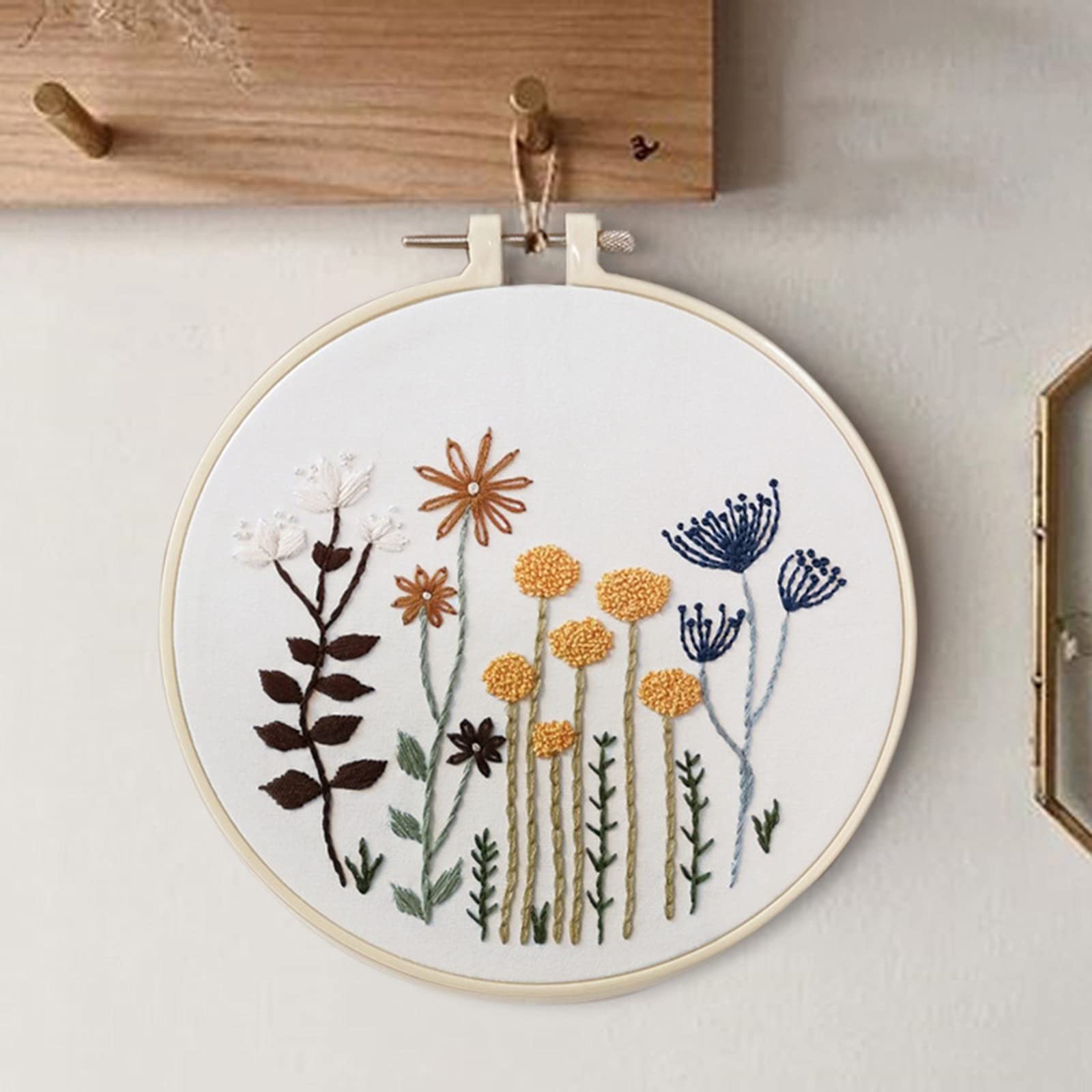 Kit broderie fleurs à faire soi-même le cadeau idéal pour amateurs d'artisanat
