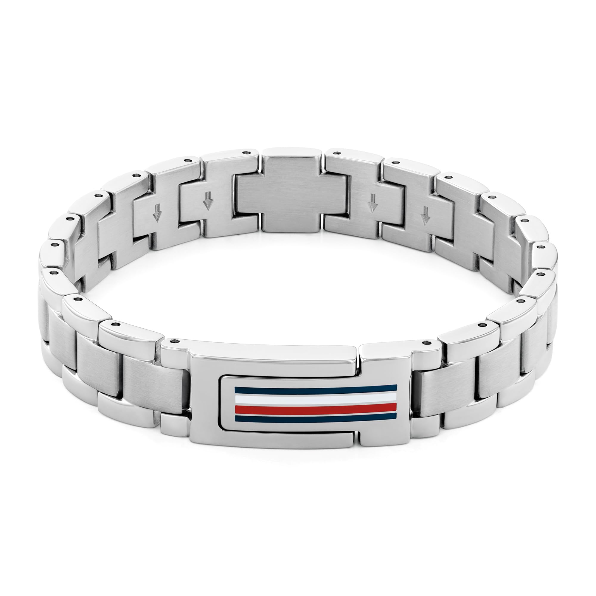 Tommy Hilfiger Men's Silver Stainless Steel Bracelet in Size 190mm, Sports Direct