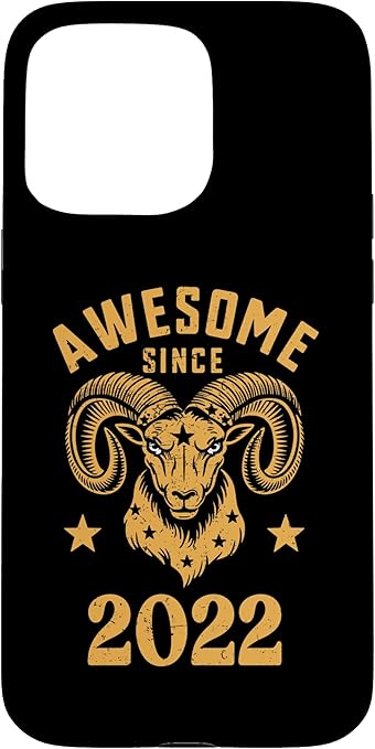 iPhone 15 Pro Max Aries Zodiac Star Sign Awesome Since 2022 Birthday Aries Case