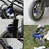 Safety Lock Anti-Theft Protection Mini Disc Lock Stainless Steel for Motorcycle, Scooter, Caster Wheel, Brake Lock and More - Blue - By RanaStore