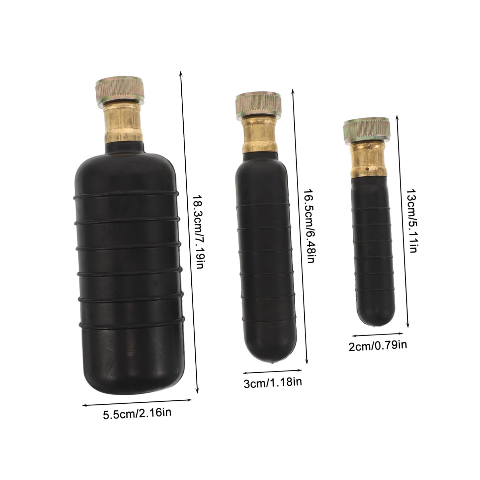 Veemoon Kit de Vejiga de Drenaje de Goma 3 Piezas Función Versátil y Resultados Duraderos para Limpieza de Tuberías y Desagüe de Fregadero en Cocina y Baño