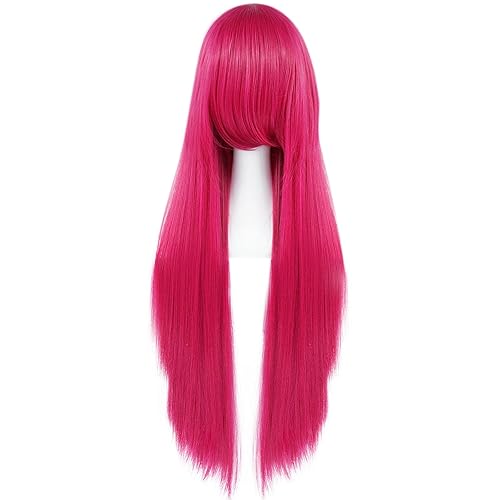 Miniatura 93 de anogol Vocaloid 32" 80 cm de largo recto de Cosplay peluca Pelucas Para Fiestas Halloween, Anaranjado