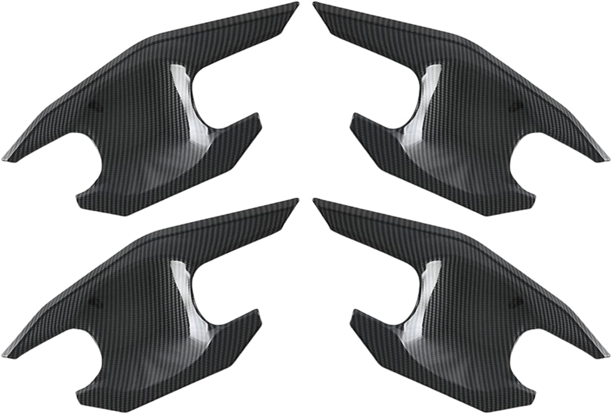 Car Door Handle Bowl Insert Cover for Toyota Tacoma 2024-2025 Exterior Kit Protection Accessories (Imitation Carbon Fiber Pattern)