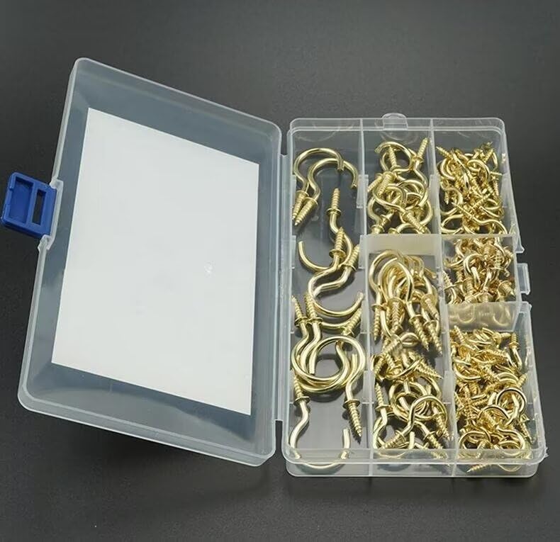 SET PRESE IN OTTONE VITI 12/24x5/16 PUNTO TAZZA. 2 pz. NUOVO