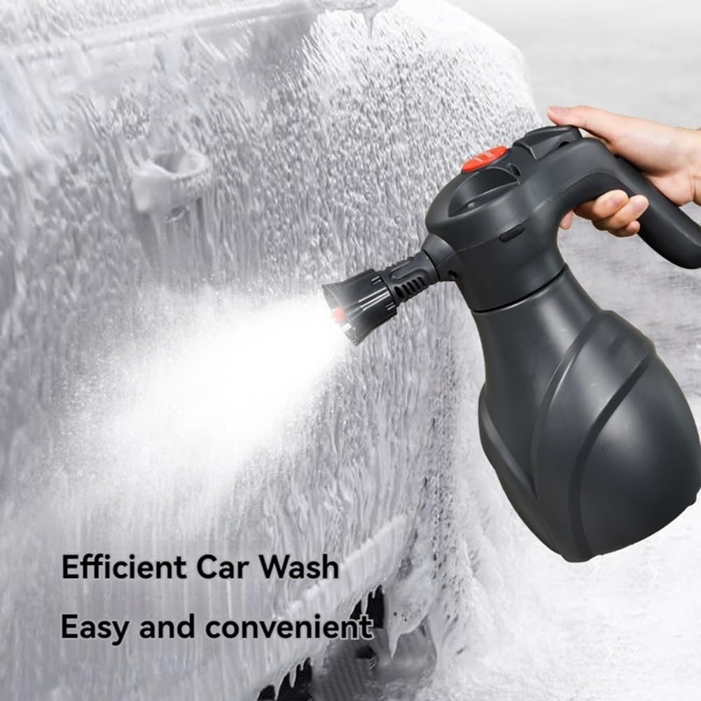 Electric Foam Sprayer Wireless Car Wash Foam Pump Household Watering Sprayer for Car Washing Garden Plant Watering,2L