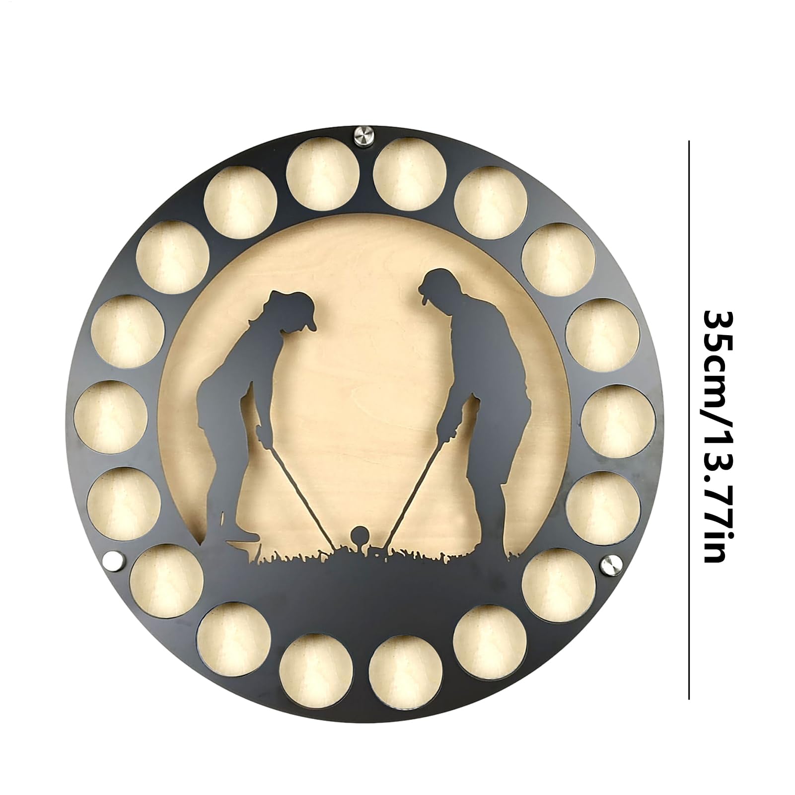 Escaparate de pelota de golf – Estante de pared de hierro, soporte de marco coleccionable, organizador de golf acrílico con construcción robusta, almacenamiento exquisito para golfistas