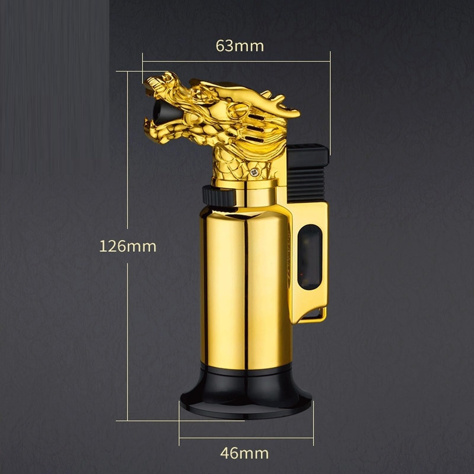 Encendedor resistente al viento con cierre de seguridad, llama ajustable para velas, camping y regalos, ideal para Navidad, San Valentín y día del padre