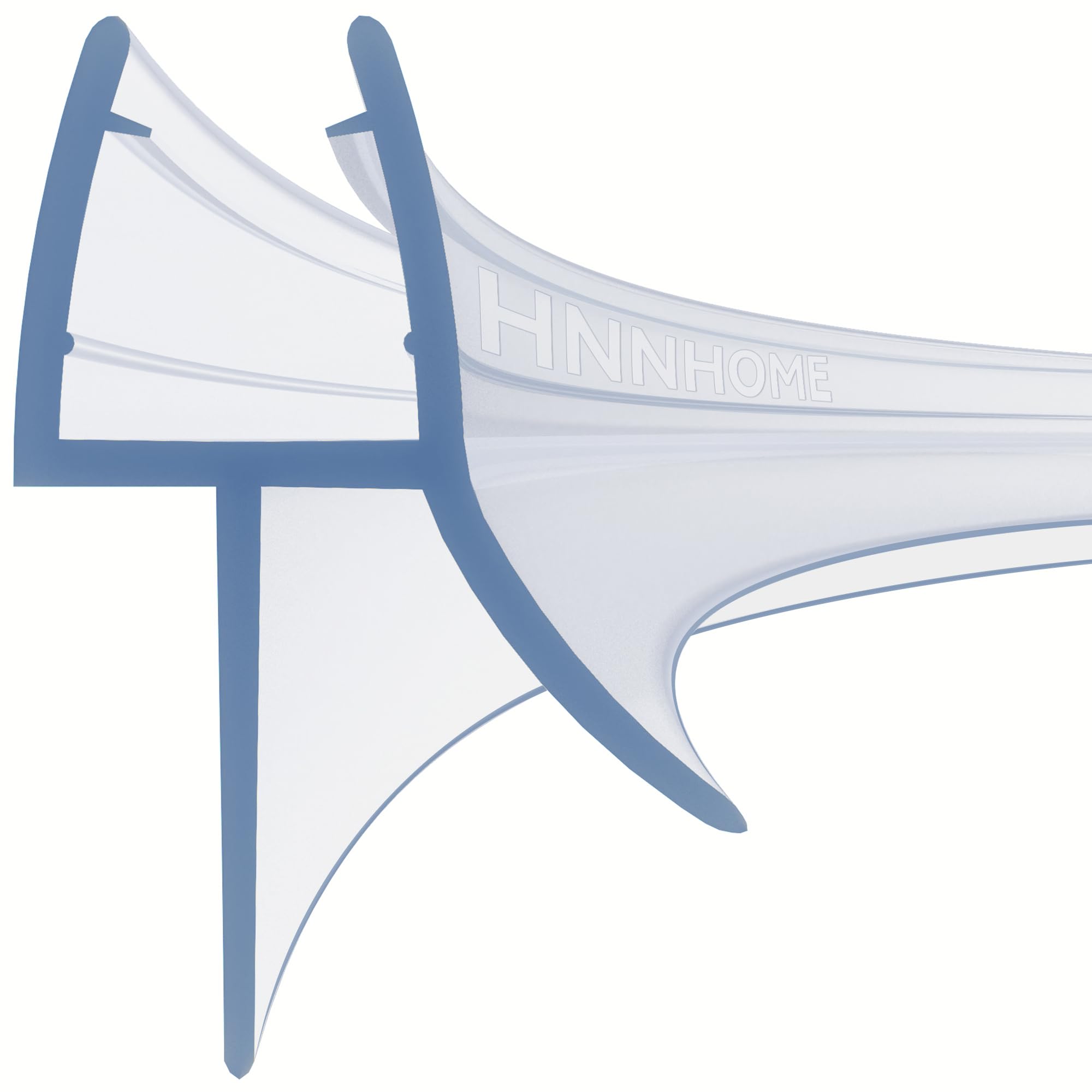 Sponsored Ad – HNNHOME 870mm Pre - Curve Rubber Plastic Bath Shower Screen Seal Strip Perfect for 4-6mm Curved Glass Door Up to 18mm Gap (Curved)