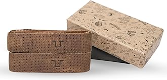 Sponsored Ad - Motorcycle Handle bar Leather Grip Wraps - Universal Grips Accelerator Custom Cover wrap Set for Bike Handlebar (Tobacco Perforated)