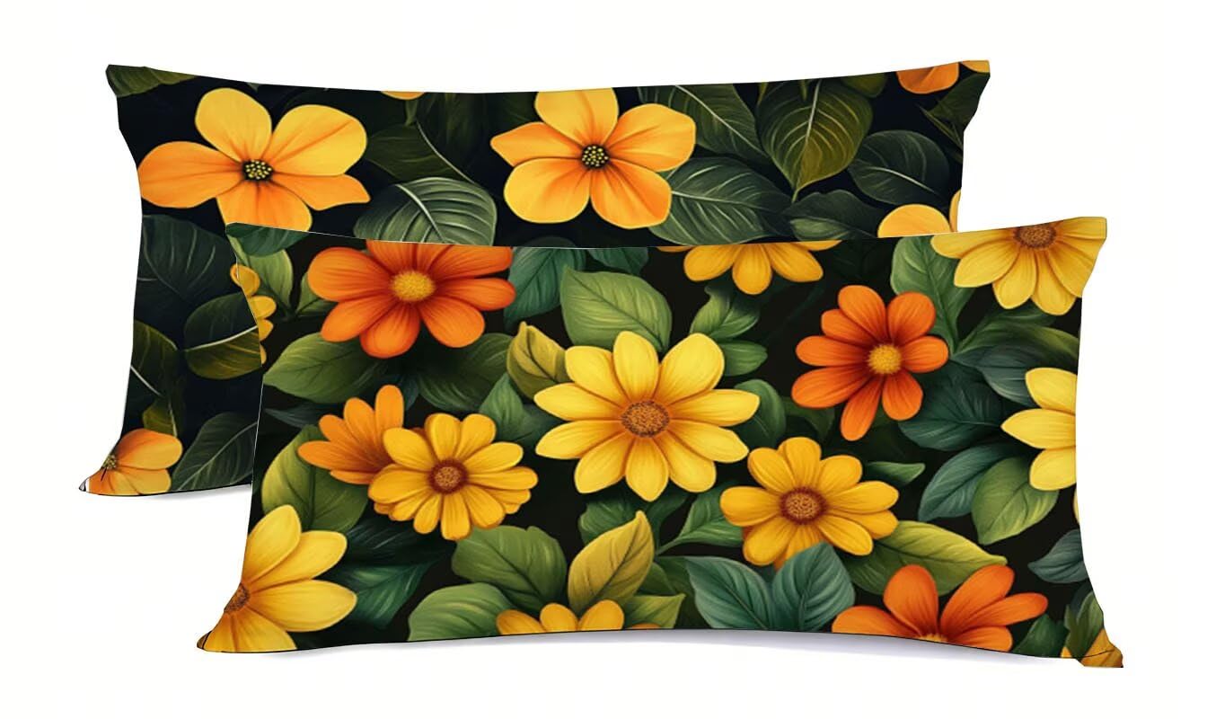 Taie d'oreiller 40x70 Douce Lot de 2 - Protégez Vos Coussin de Lit Facilement