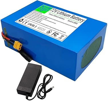 72 Volt Lithium Battery 72V 20Ah 25Ah 30Ah 35Ah 40Ah 45Ah 50Ah Rechargeable Battery with Charger and BMS Protection Board