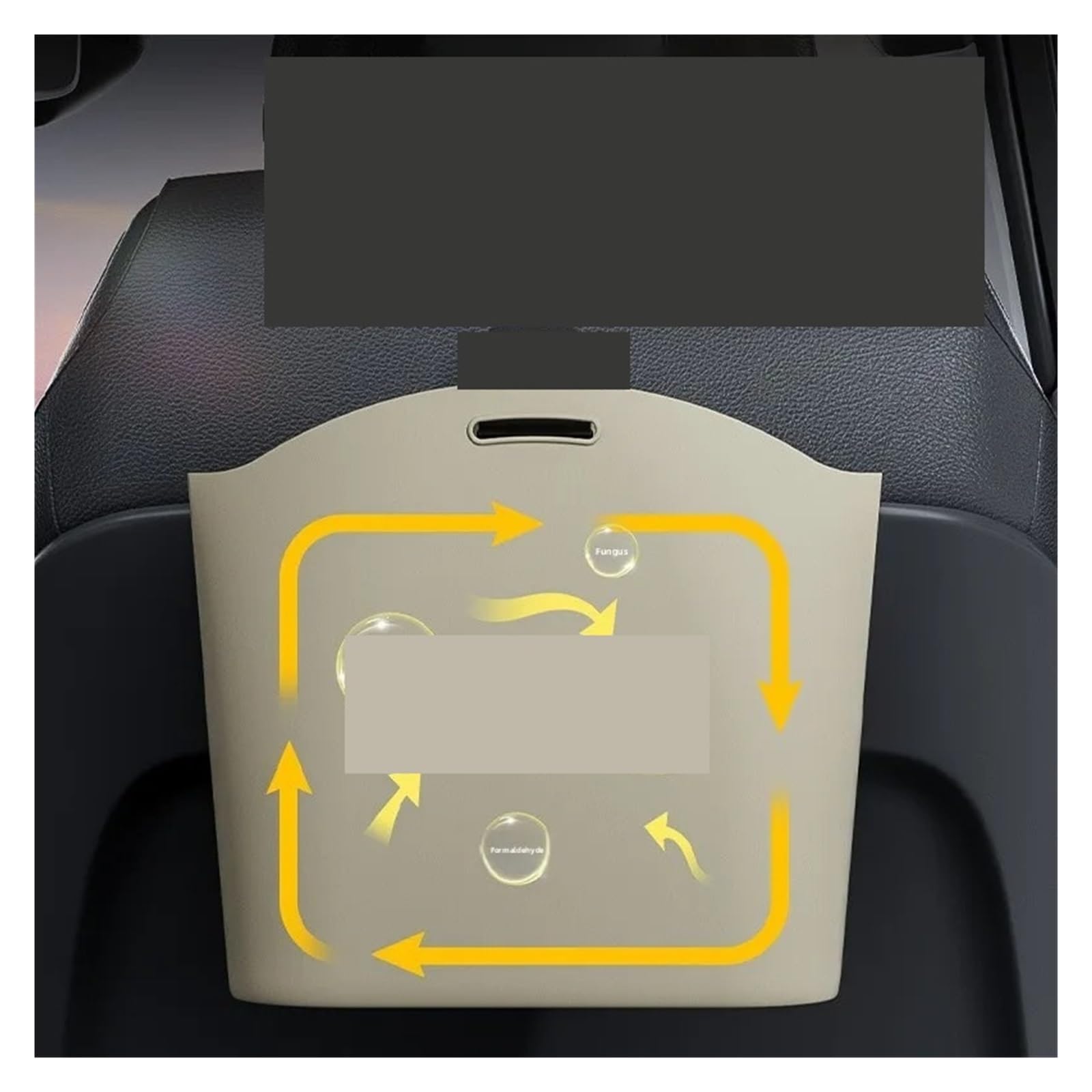 Auto Mülleimer Silikon-Auto-Mülleimer Tragbarer Hängender Abfallbehälter Für Fahrzeuge Mini Autos Mülleimers | Platzsparender Organizer für Aufbewahrung und Müll, faltbarer Abfallbehälter(Gray)