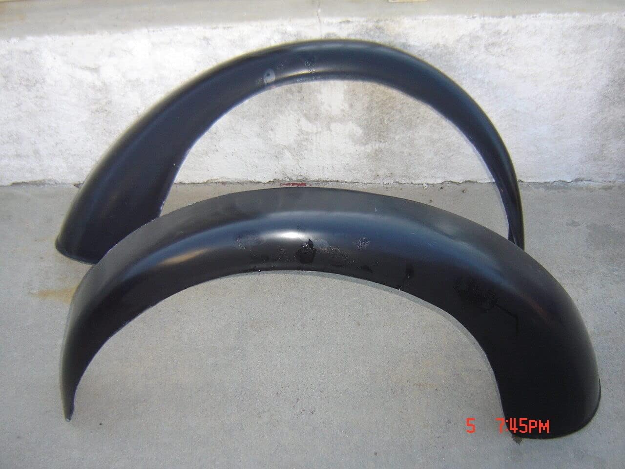 1946-52 Anglia rear fenders FIBERGLASS 2" wider radiused opening
