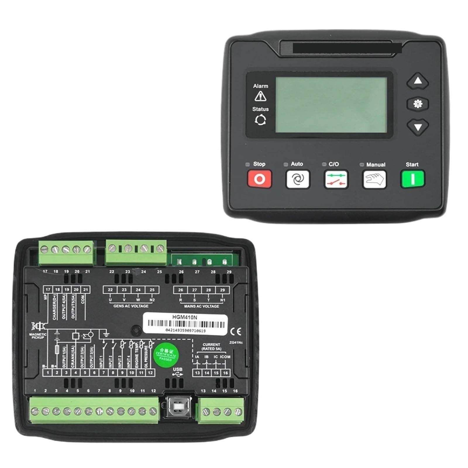 Jdilfunu Hgm410n Hgm420n Generator Auto Start Control Module Controller For Generators 1Pcs(Hgm410n)