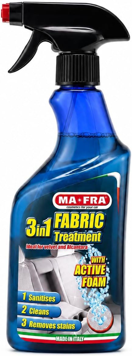 Mafra H0359 Care 3in1, Cleans Delicate Fabrics, Velvet and Alcantara, Renews Colours and Gives it a Fresh Fragrance, Size 500ml