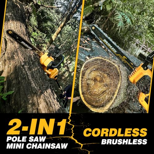 10 Inch Cordless Pole Saw for Dewalt