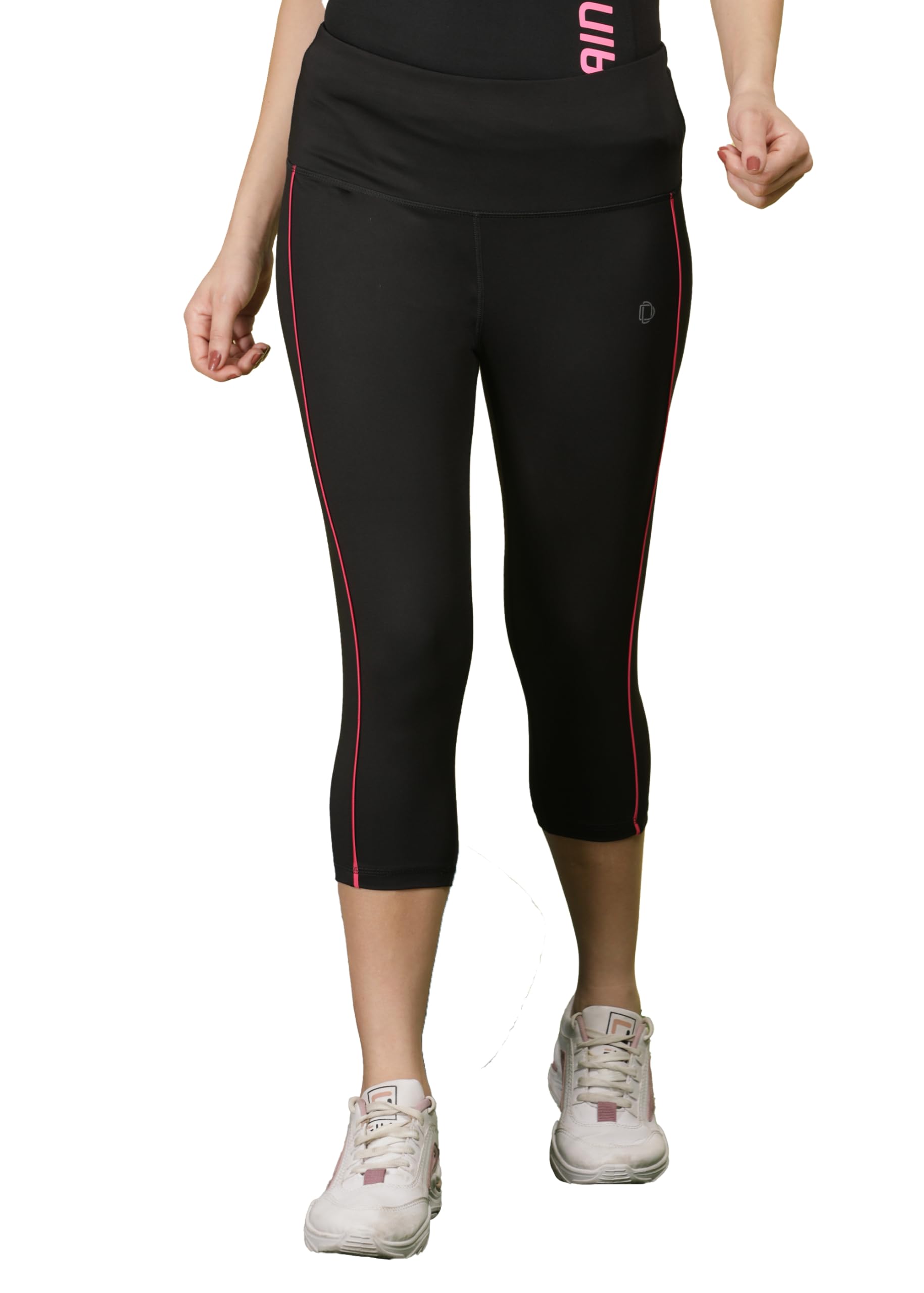 dollar Women's Microfiber Anti Bacterial Elastane Stretch Sports Capri-picture-11
