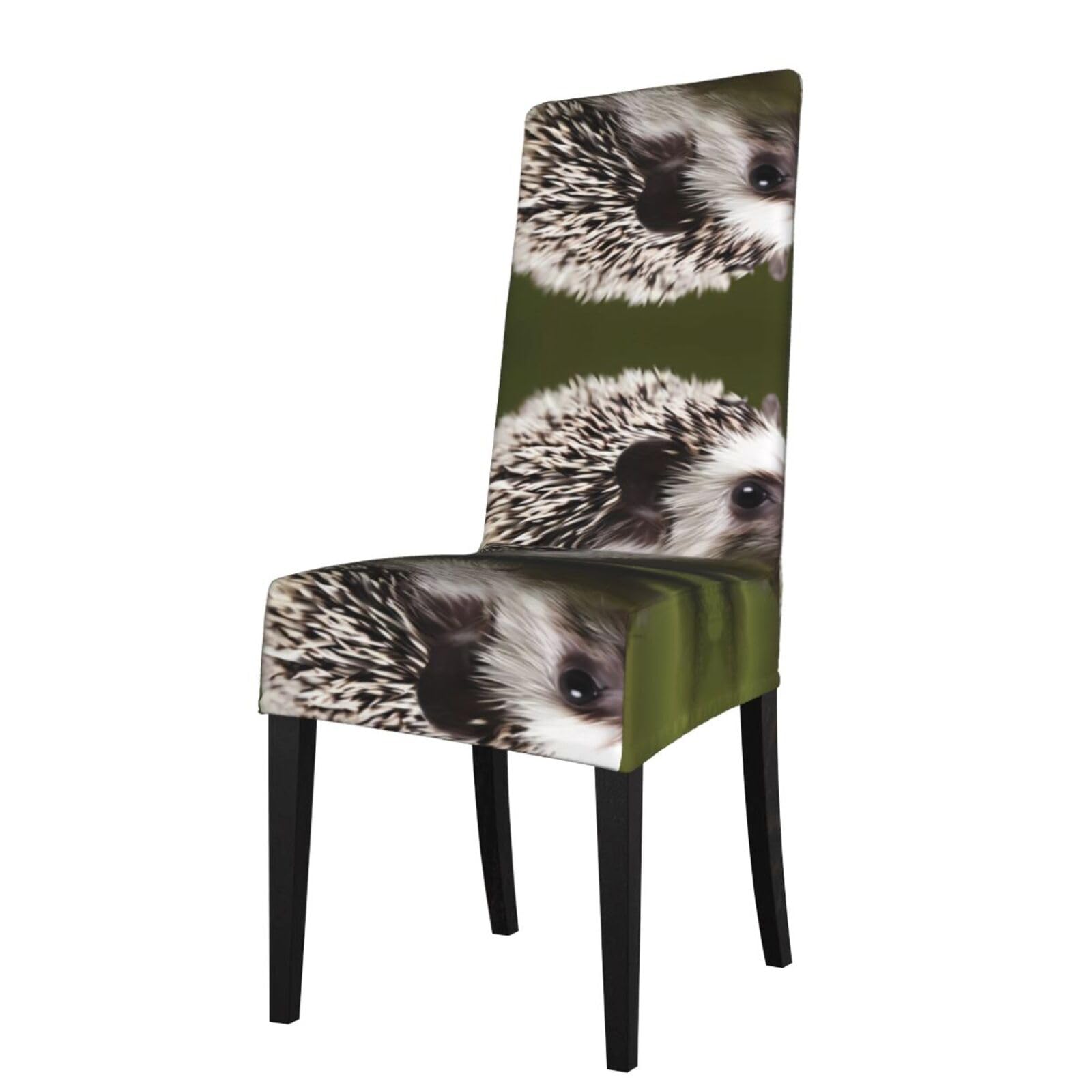 HJFCZH Small Hedgehog Prints Protection Cover for Dining Chair - Stretchable Chair Throw Covers for Dining Room, Hotel Event Party