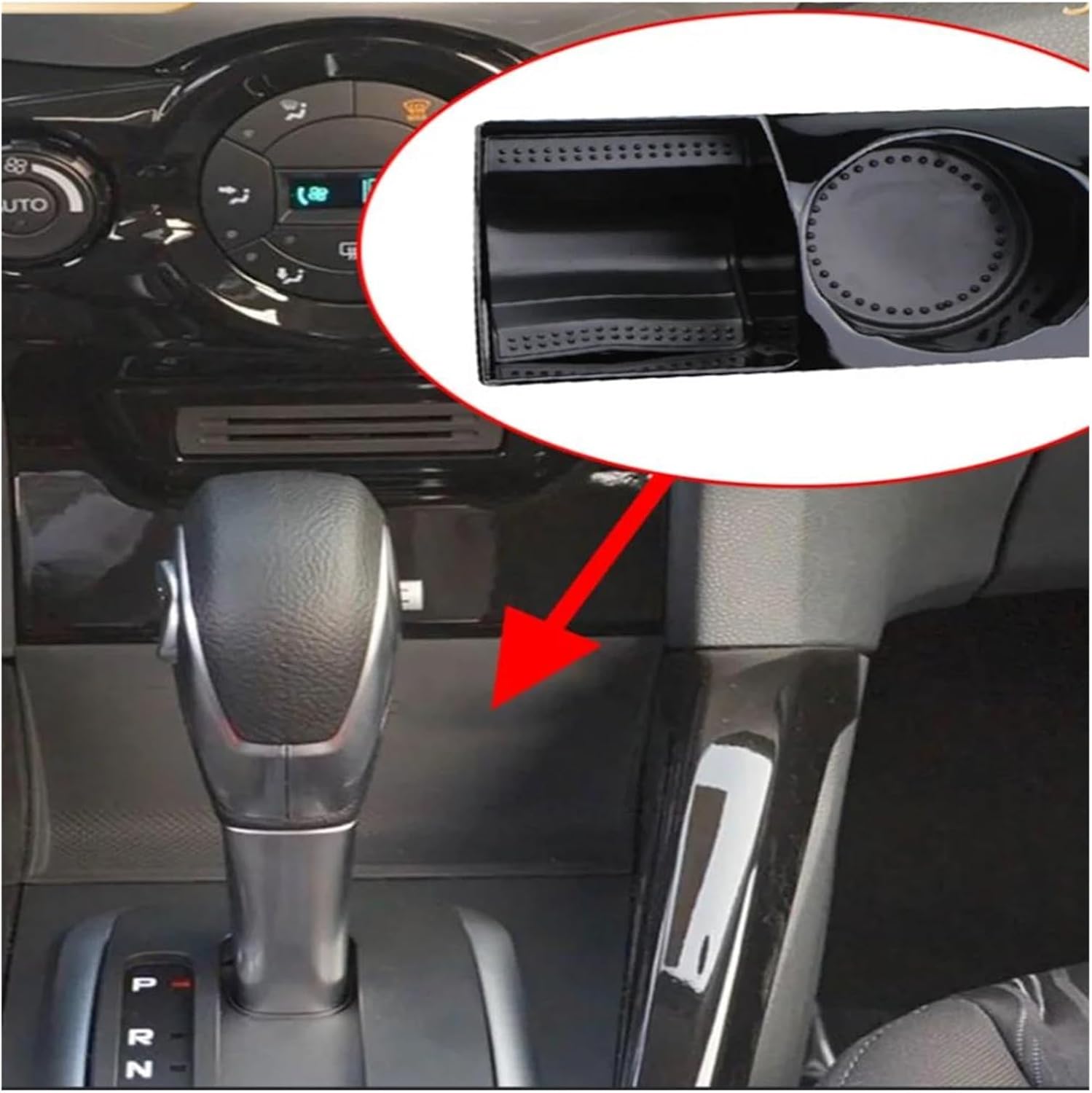 for Ecosport 2013-2017 LHD Car Center Console Storage Box Case Container Stowing Organizer Interior Accessories image 4