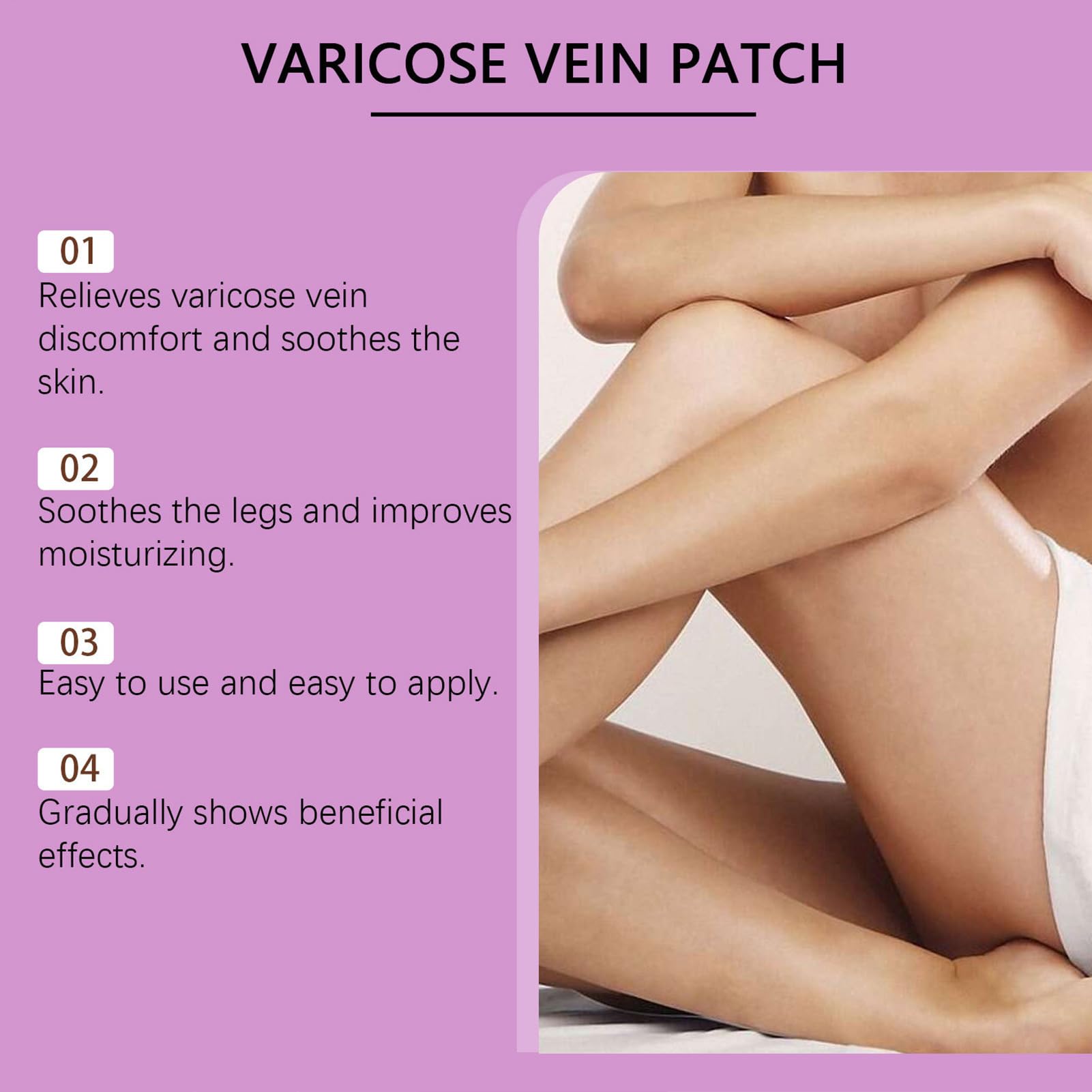 Parches Para en Piernas | Parche de Salud Vascular para Circulación - Suministros de, Solución Especializada para Hogar, Trabajo y Viaje