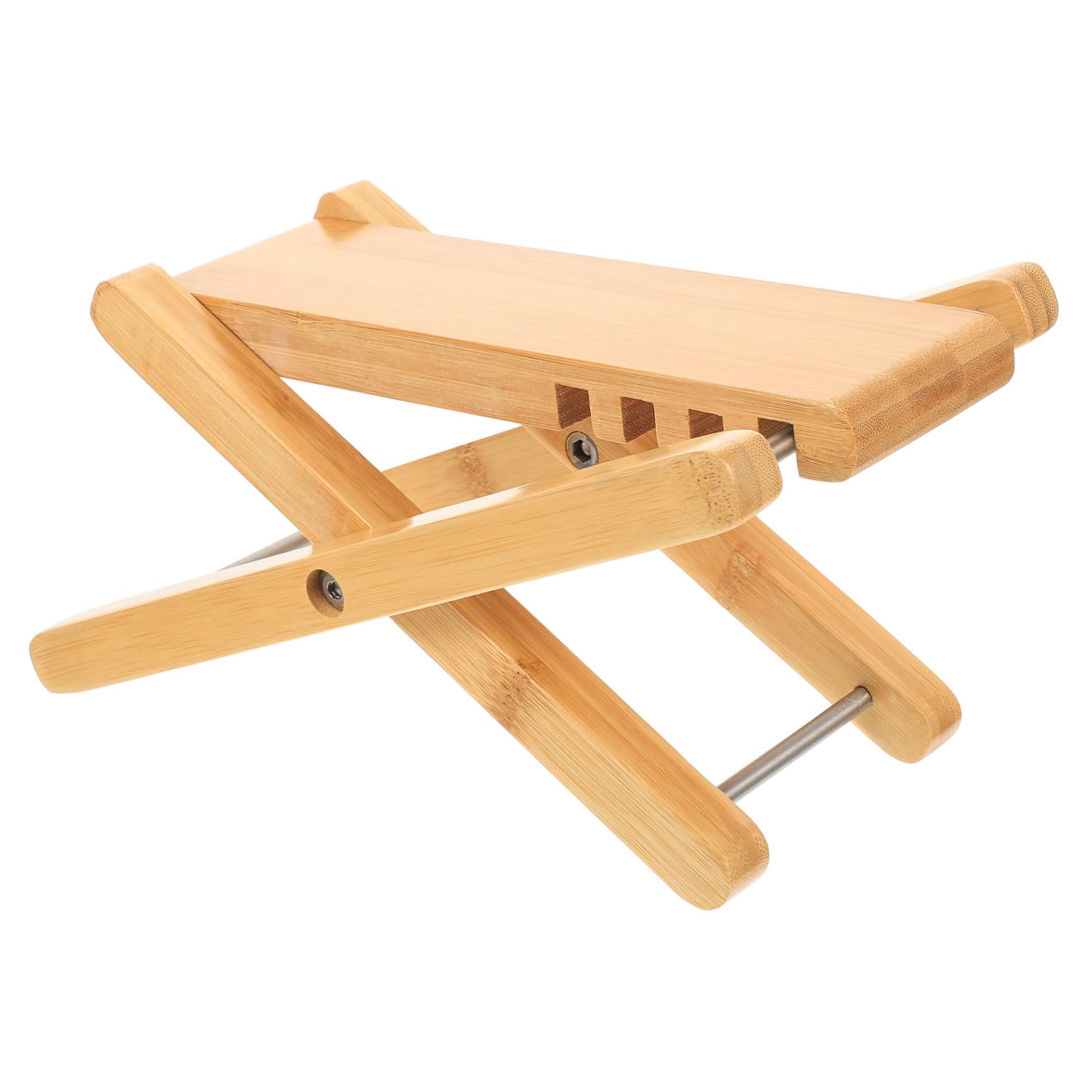 Wakauto Foot Rest for Guitar Guitar Footstool Bamboo Footboard Adjustable Foot Rest Easy to Store