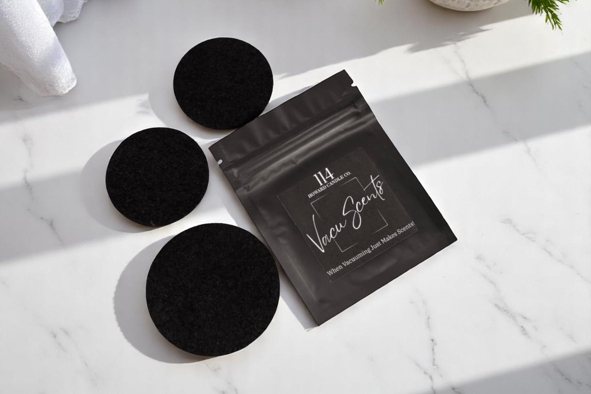 VacuScents-Powerful Fresh (Linen Type) Vacuum Odor & Deodorizer scented pads. Safe to use around children & Pets. Fits any upright, stick & robot vacuum. Pack Of 3