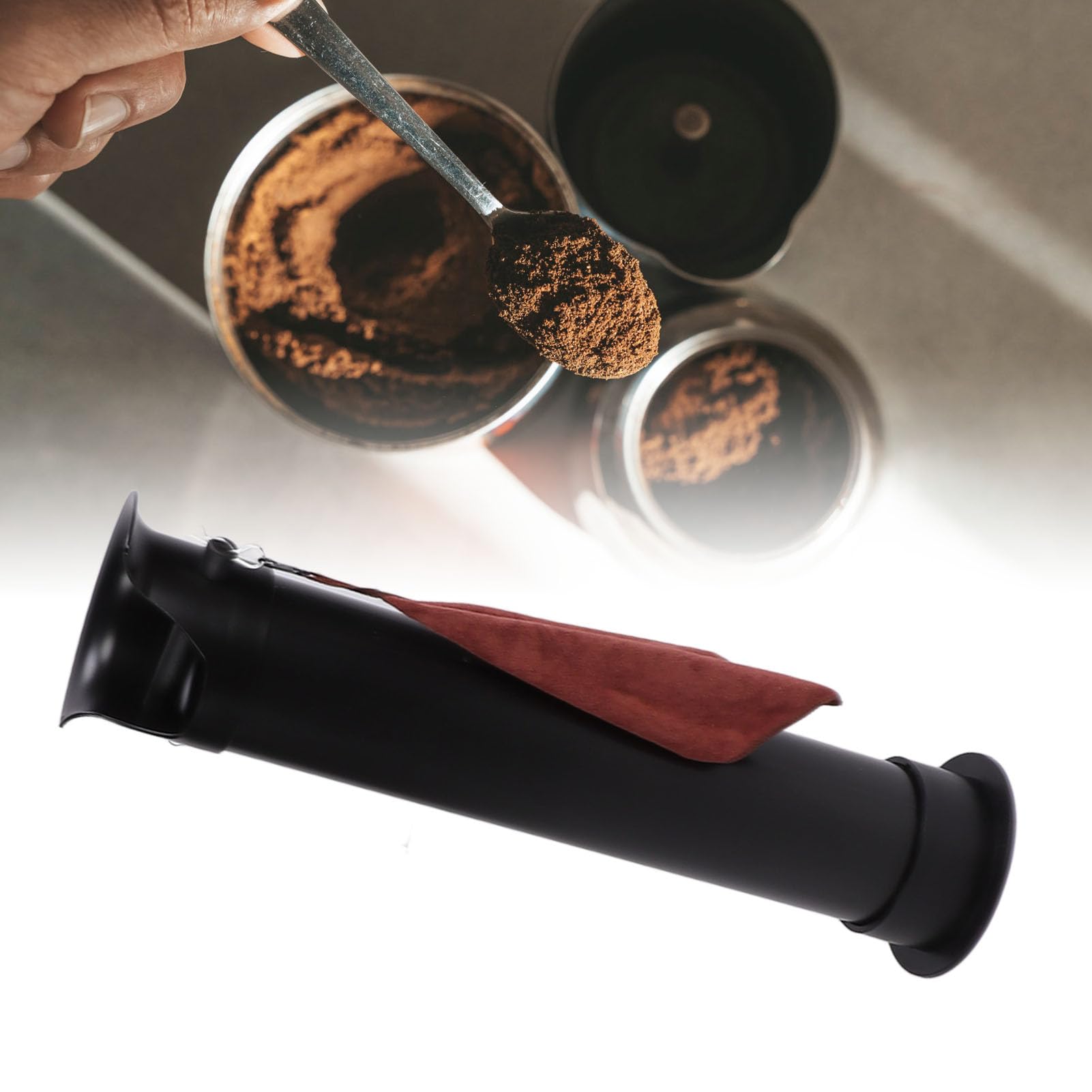 Battitoio per caffè, Battitoio per caffè Espresso Verticale da Pavimento Commerciale Contenitore per Fondi di caffè Salvaspazio di Grande capacità Contenitore per Rifiuti per