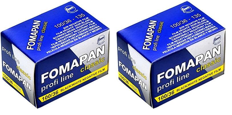 Foma Fomapan 100 ISO Films négatifs Noir et Blanc, 35 mm, 36 l'exposition (Lot de 2)