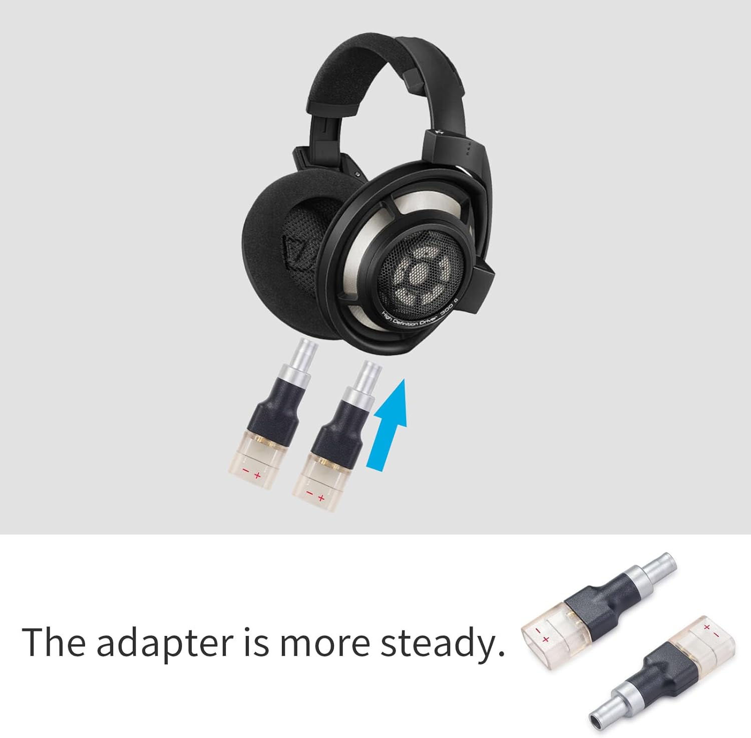 okcsc HD580 Male to HD800 Female Headphone Adapter Compatible with Sennheiser HD580/HD650/HD600/HD800S/HD660S2 1 Pair