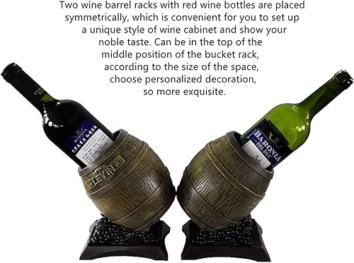 Miniatura 8 de El estante de vino de resina es un regalo novedoso para los amantes del vino