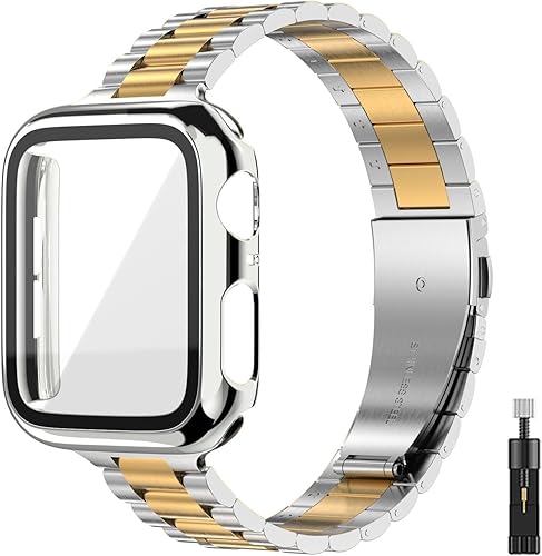Miniatura 1 de Correa para Apple Watch de 1.496 pulgadas, 1.575 pulgadas, 1.614 pulgadas, 1.654 pulgadas, 1.732 pulgadas, 1.772 pulgadas, con cubierta facial,