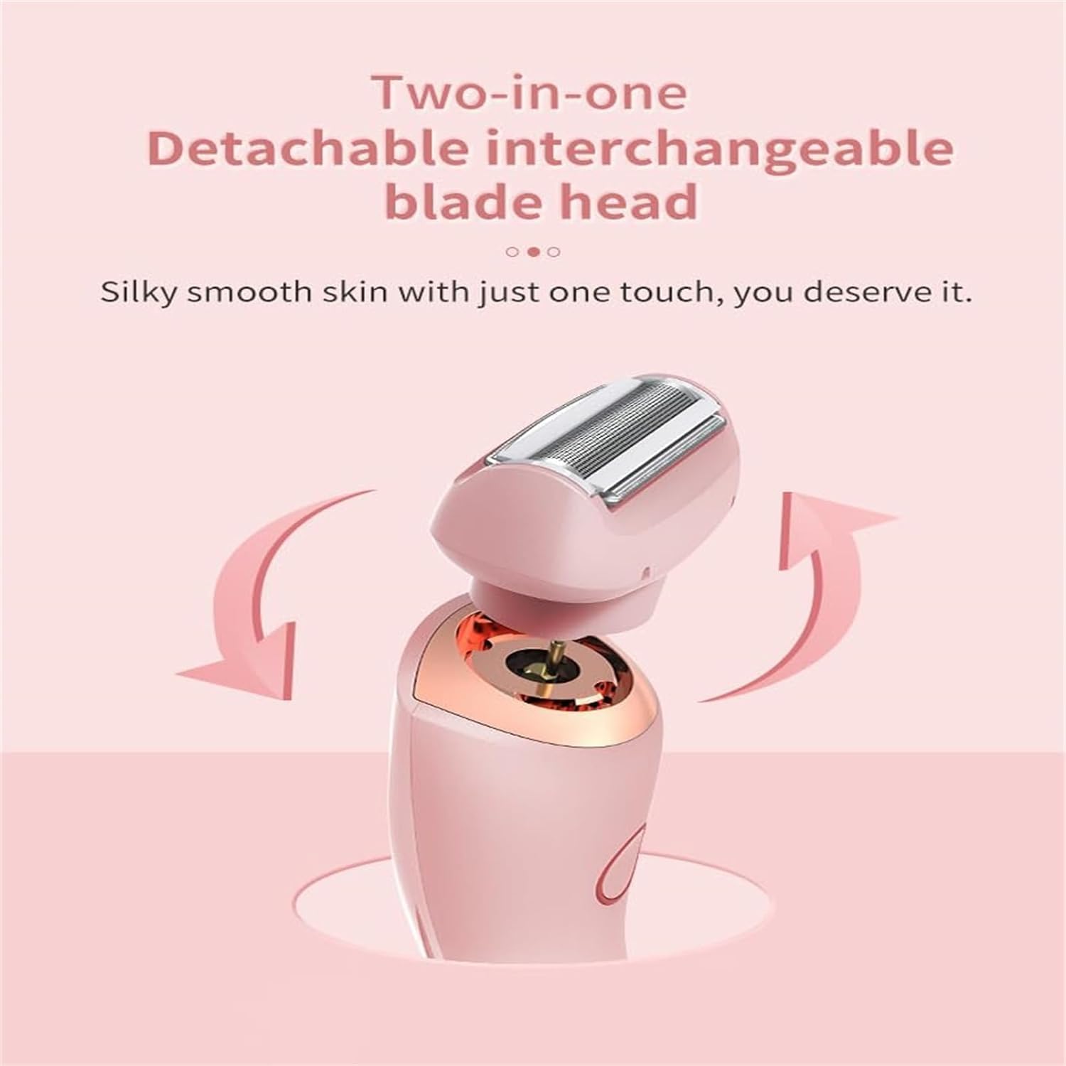Electric Waterproof Shaver for Women,2 in 1 Portable Rechargeable Bikini Trimmer Wet & Dry (#01)
